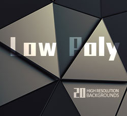 20张高清3D低多边形背景图片：3D Renders of Low Poly Backgrounds